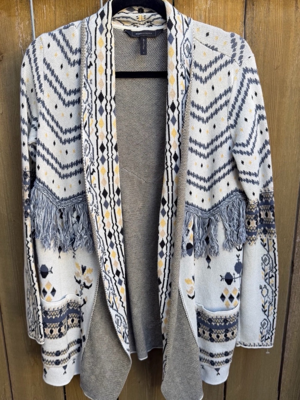 BCBGMaxAzria | Sweaters | Bobg Max
Azria Sweater With Fringe size S